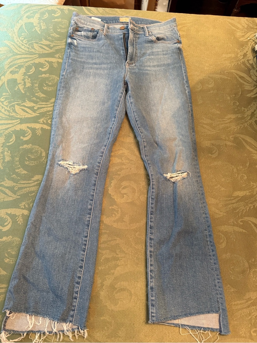 Mother The Insider Crop Step Fray Women’s Jeans Size 28